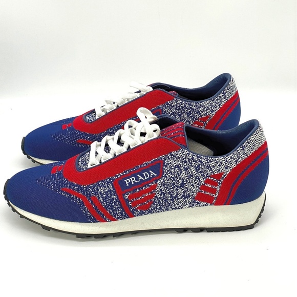 Prada Men's Milano Jacquard-knit Low-top Sneakers - Picture 2 of 10